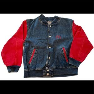 90s McDonald’s Denim Bomber Jacket